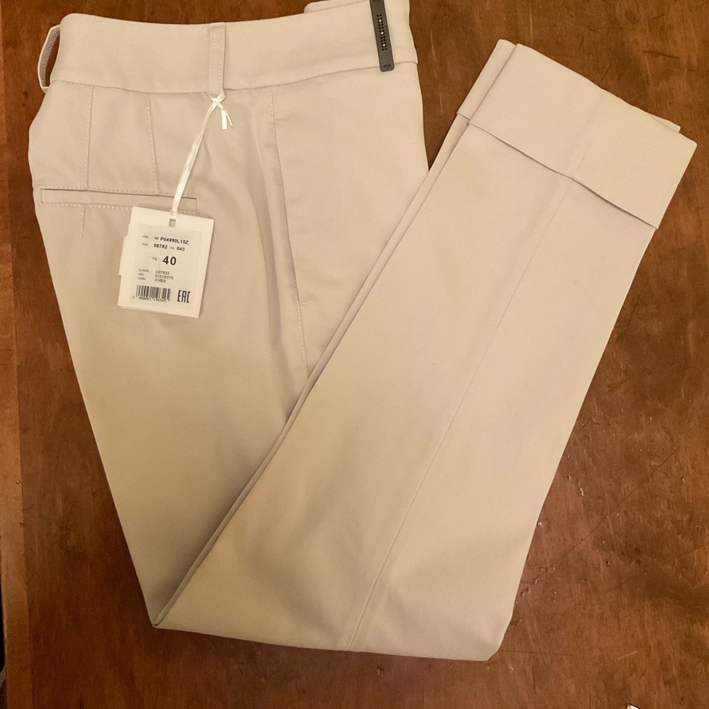 Peserico Cream Ankle Pants